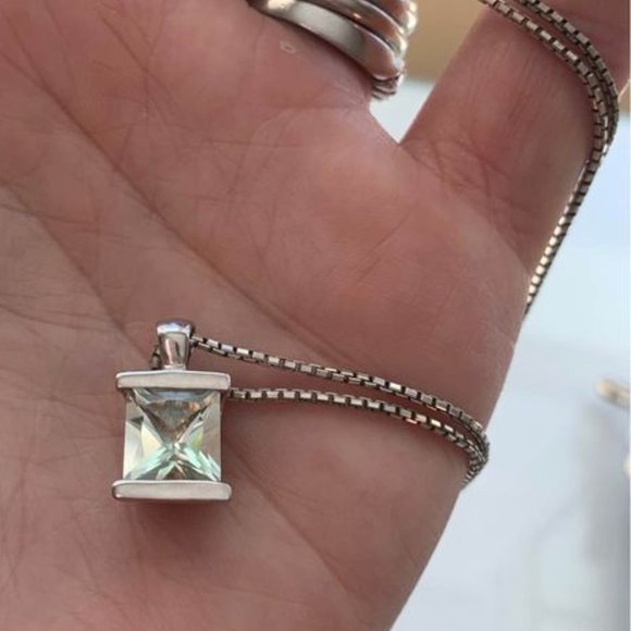 Sterling Silver 925 stamped & Presolite Stone - Picture 1 of 1
